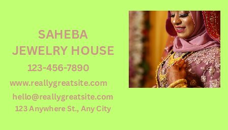 Sanera  Luxury Jewelry Business Cards